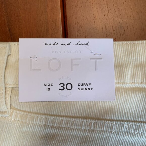 LOFT Women's Skinny Jeans in Cream - Picture 12 of 12